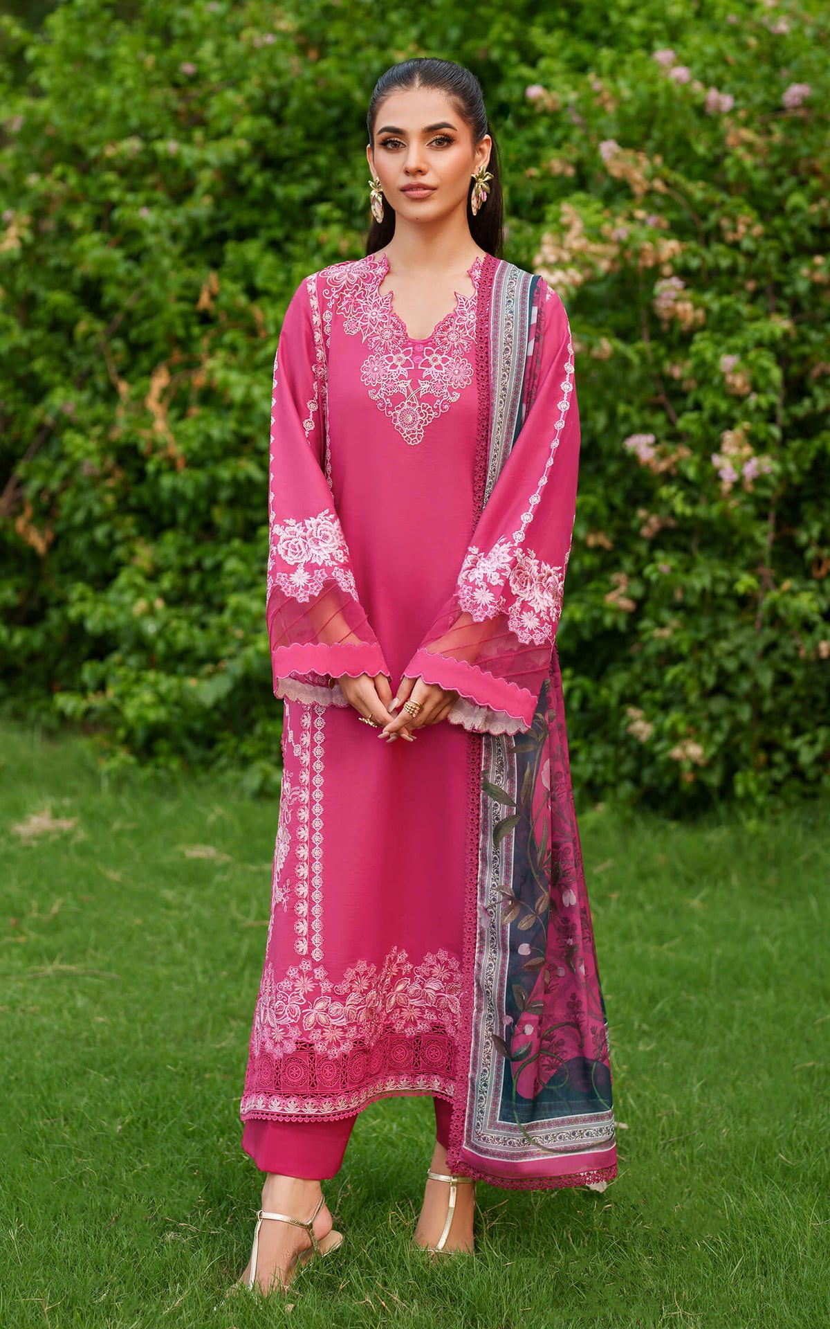 Asifa and Nabeel | Eden Cambric 25 | Pink Reverie ECU25-06 -  Asifa and Nabeel Ladies Clothes - Original Designer Dress - House of Maryam