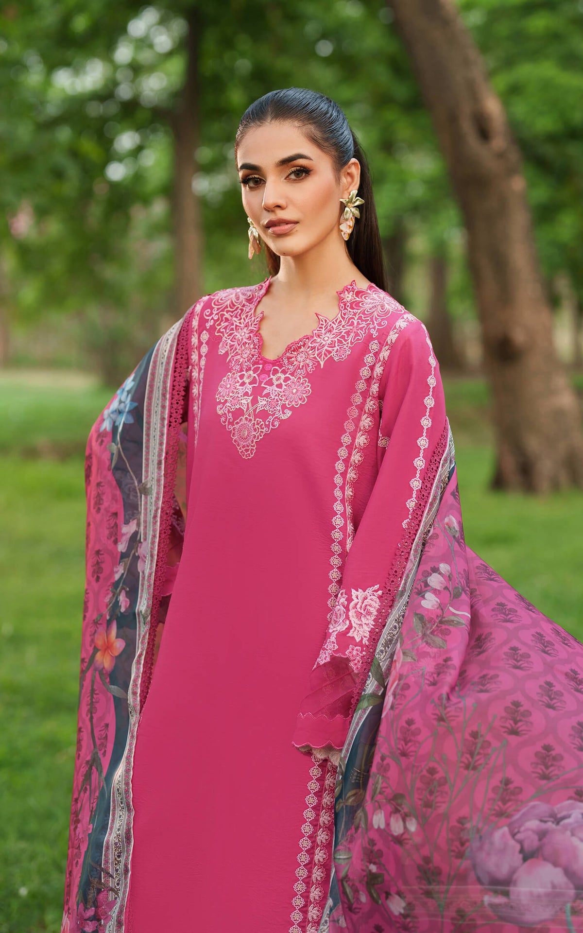 Asifa and Nabeel | Eden Cambric 25 | Pink Reverie ECU25-06 -  Asifa and Nabeel Ladies Clothes - Original Designer Dress - House of Maryam