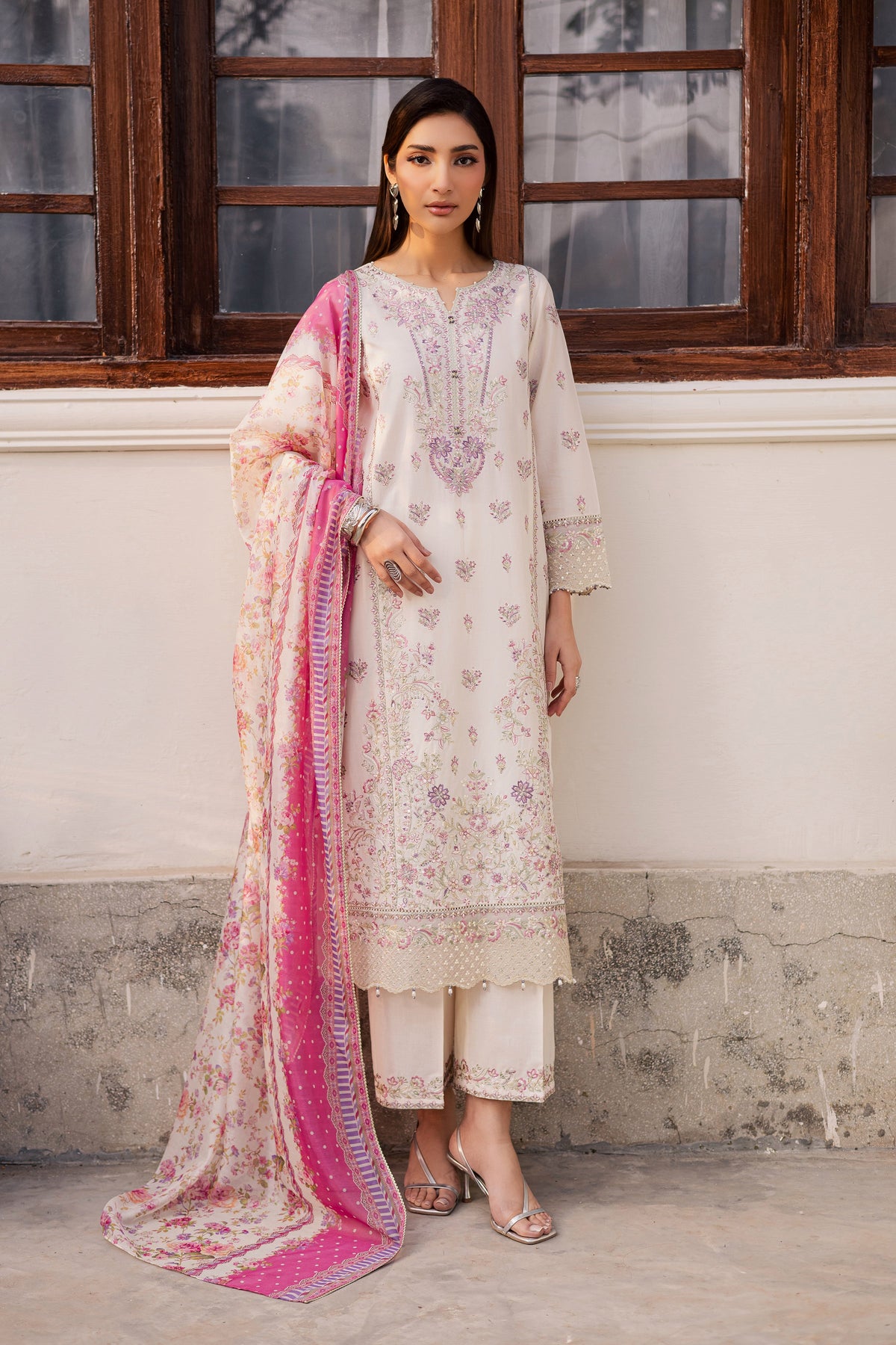 Batik | Feyre Luxury Lawn Eid Edit 26' | Pinkie Pie 3Pc