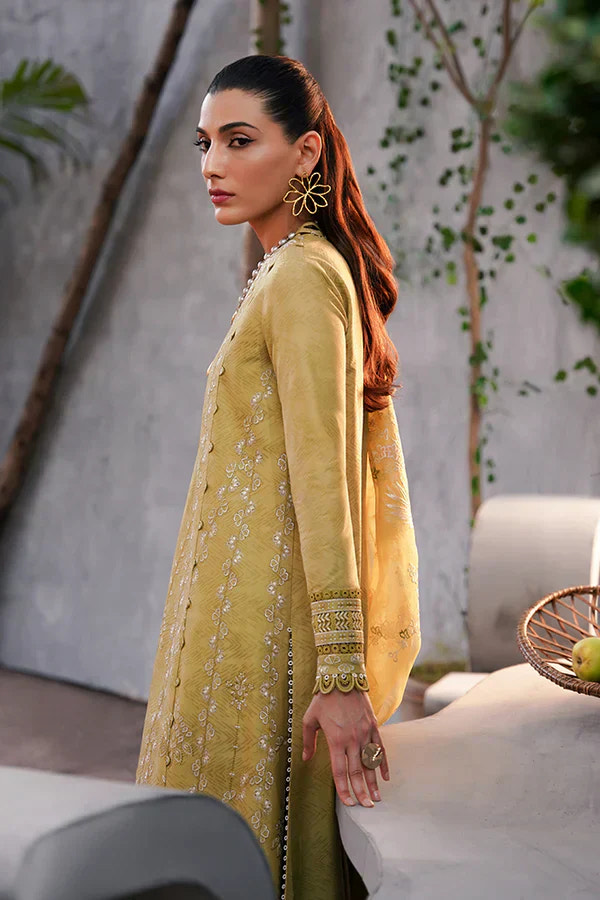 Suffuse Zayb olive green kurta and pants, photo 4