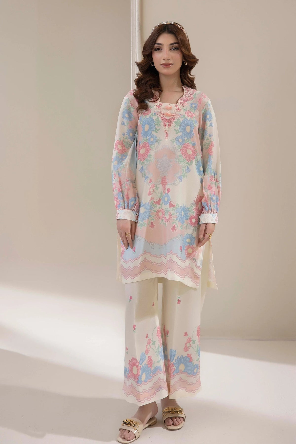 Adans Libas | Embrodiered Co Ord Sets | 4204-1