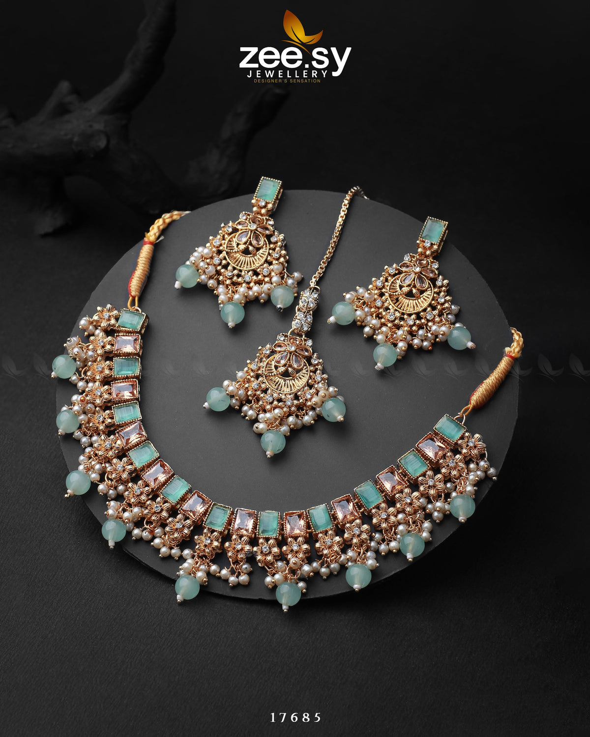 Prism Necklace -  Zeesy Necklace Sets - Original Designer Dress - House of Maryam
