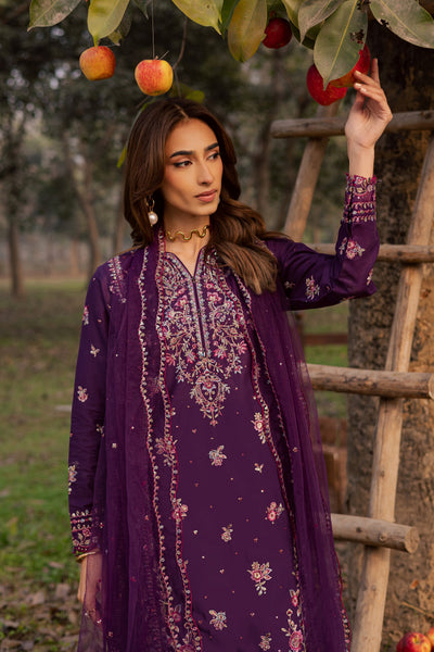 Batik | Soleil Luxury Lawn Edit 26' | Purple Garden 3Pc