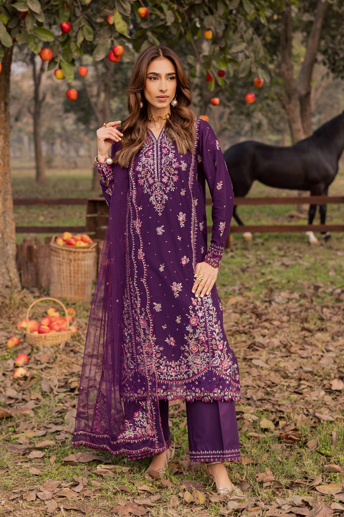 Batik | Soleil Luxury Lawn Edit 26' | Purple Garden 3Pc-3