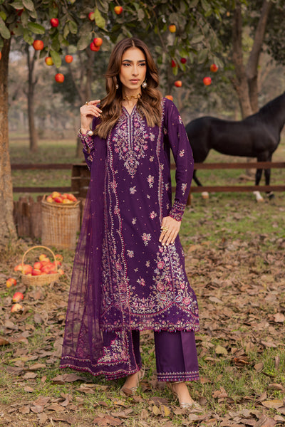 Batik | Soleil Luxury Lawn Edit 26' | Purple Garden 3Pc