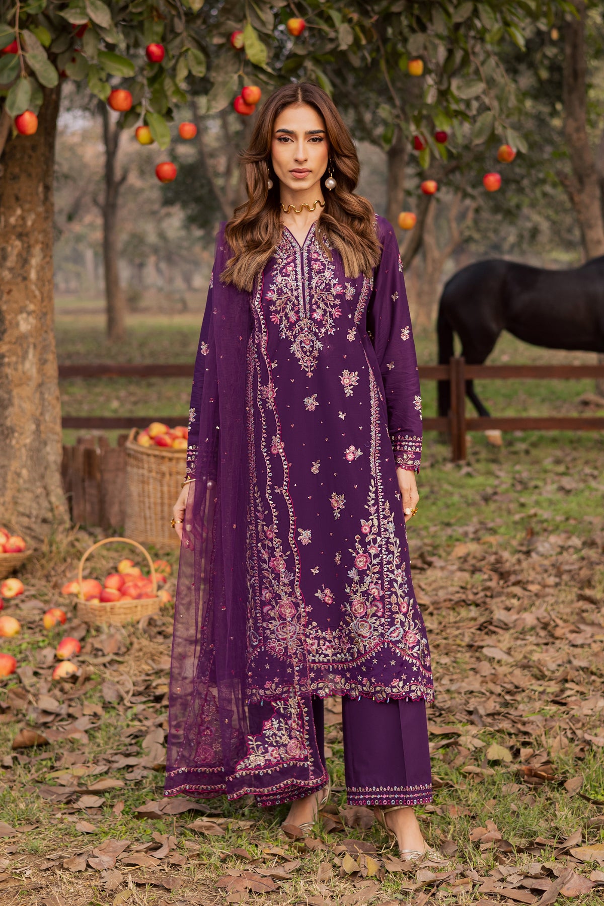 Batik | Soleil Luxury Lawn Edit 26' | Purple Garden 3Pc