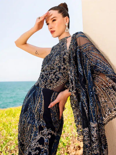 Epoque | Ciel Luxury Couture | Raven -  Epoque Formal - Original Designer Dress - House of Maryam