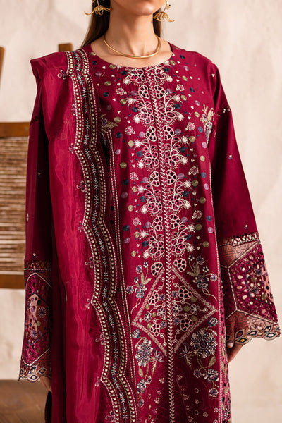 Marjjan | Guzel Lawn | SMC 204-B (Maroon) -  Marjjan Ladies Clothes - Original Designer Dress - House of Maryam