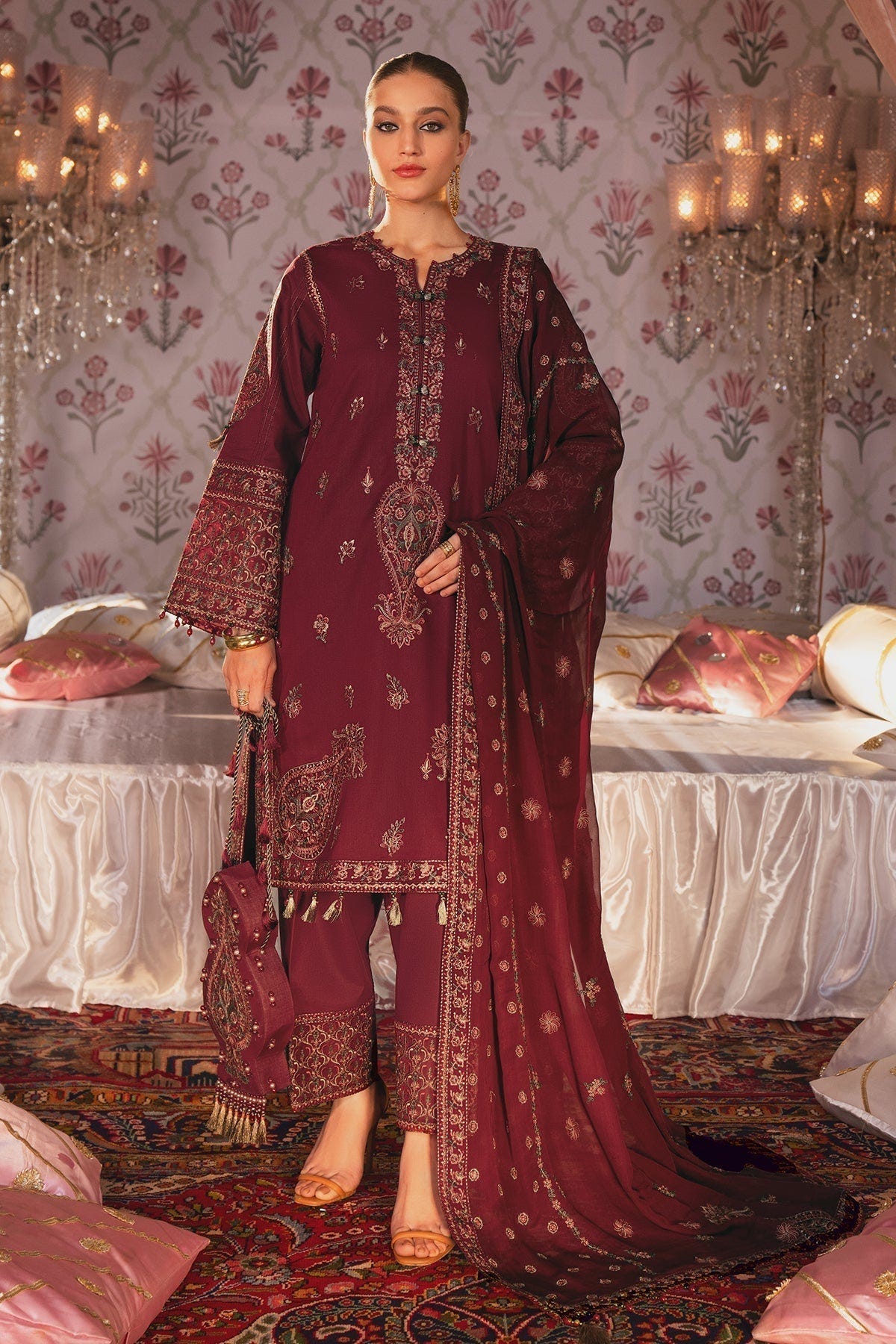 Alizeh | Rawayat Luxury Lawn 24 | Afreen -  Alizeh Luxury - Original Designer Dress - House of Maryam