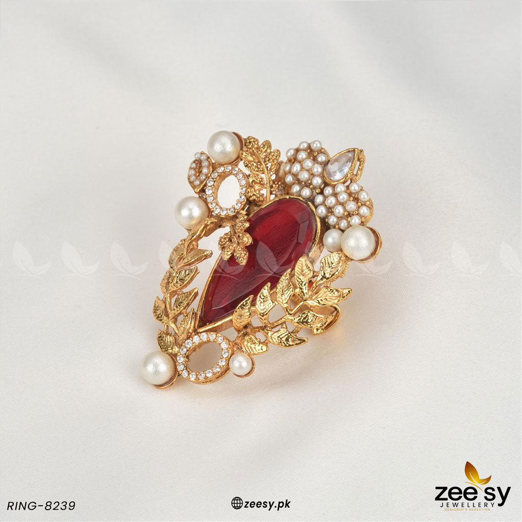 Ring-8239 -  Zeesy Rings - Original Designer Dress - House of Maryam