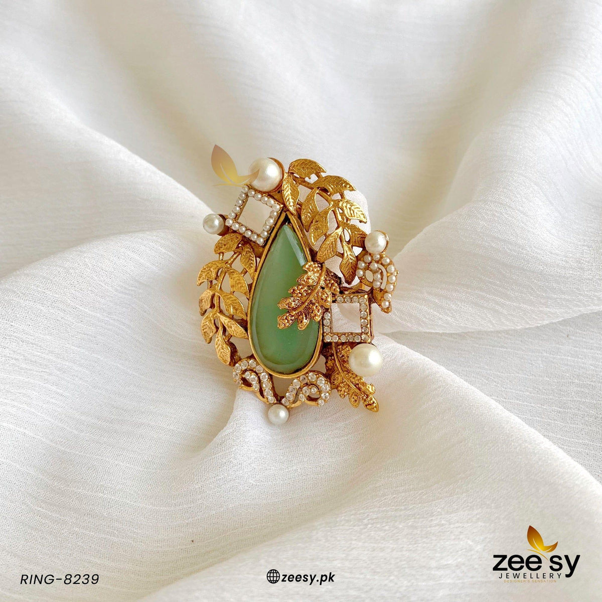 Ring-8239 -  Zeesy Rings - Original Designer Dress - House of Maryam
