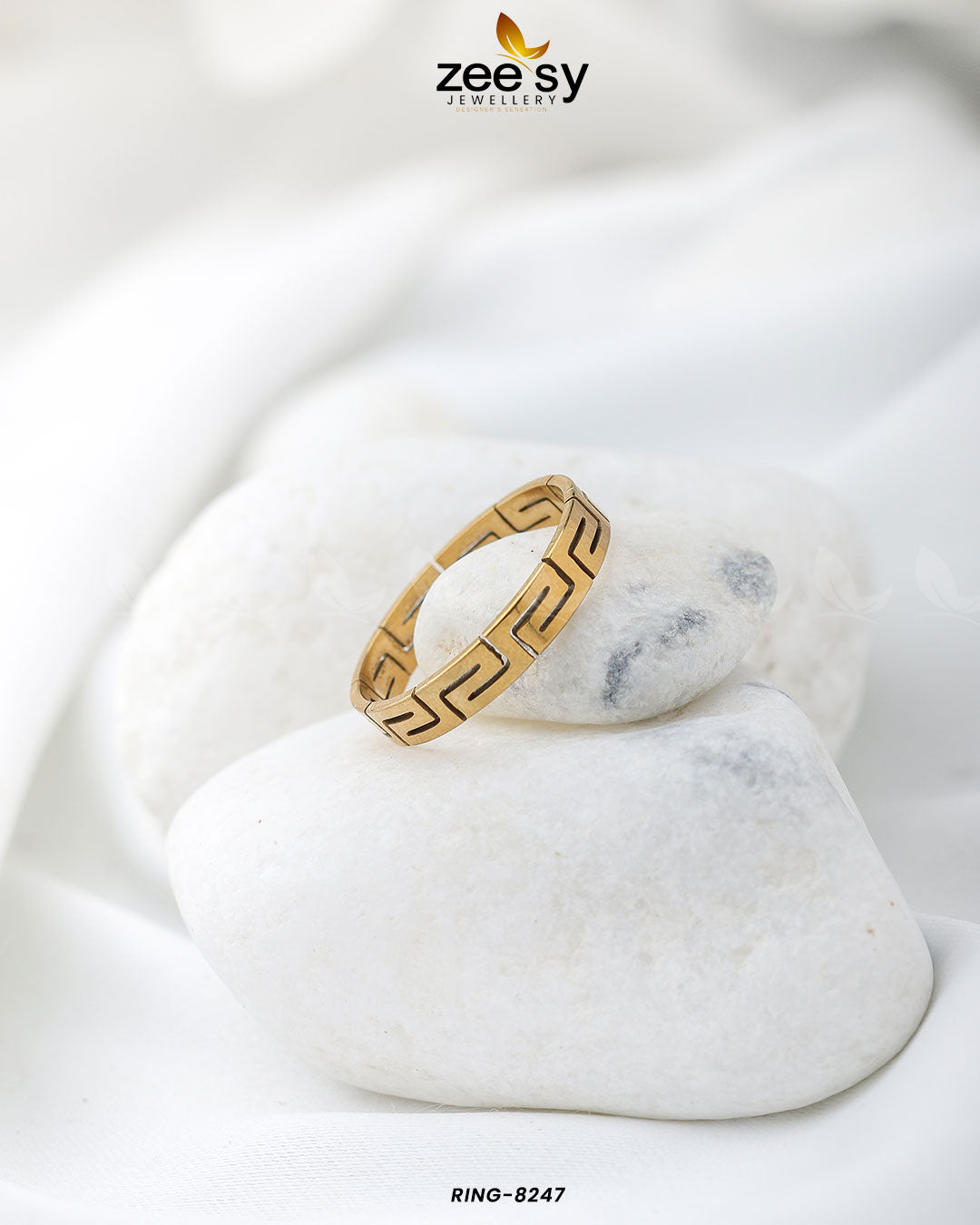 Maze Pattern Ring-8247 -  Zeesy Rings - Original Designer Dress - House of Maryam