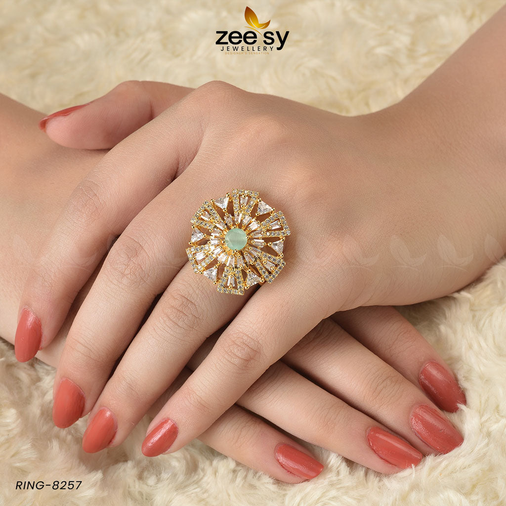 Ring-8257 -  Zeesy Rings - Original Designer Dress - House of Maryam