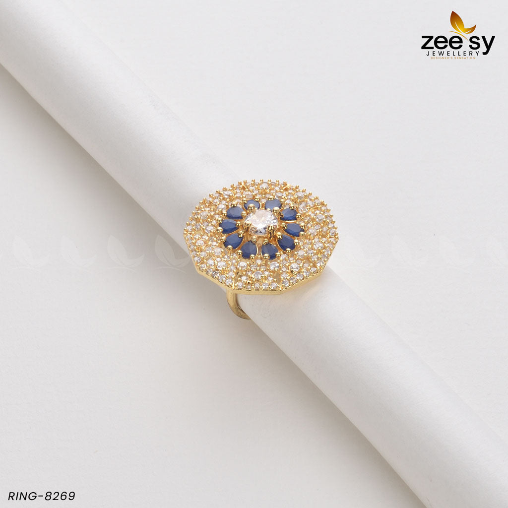 Round Ring-8269 -  Zeesy Rings - Original Designer Dress - House of Maryam
