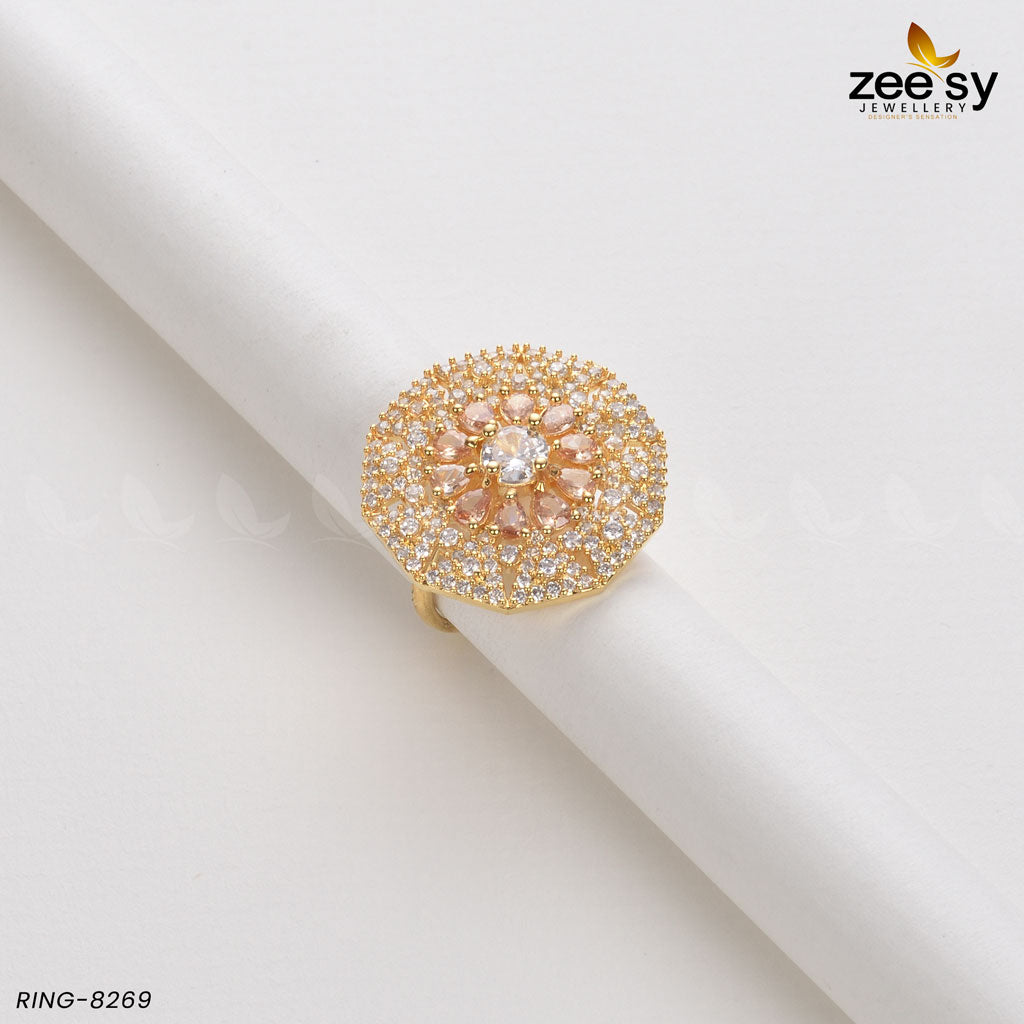 Round Ring-8269 -  Zeesy Rings - Original Designer Dress - House of Maryam