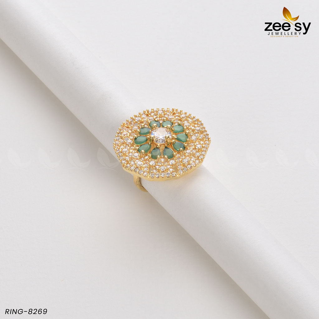 Round Ring-8269 -  Zeesy Rings - Original Designer Dress - House of Maryam