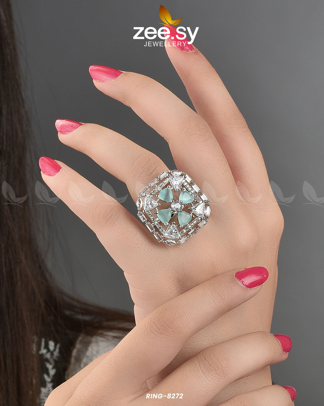 Cubic Ring-8272 -  Zeesy Rings - Original Designer Dress - House of Maryam
