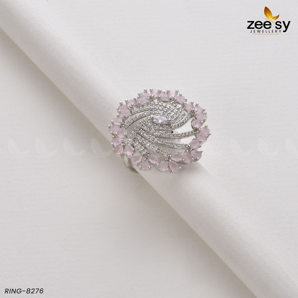 Rhinestone Ring-8276 -  Zeesy Rings - Original Designer Dress - House of Maryam