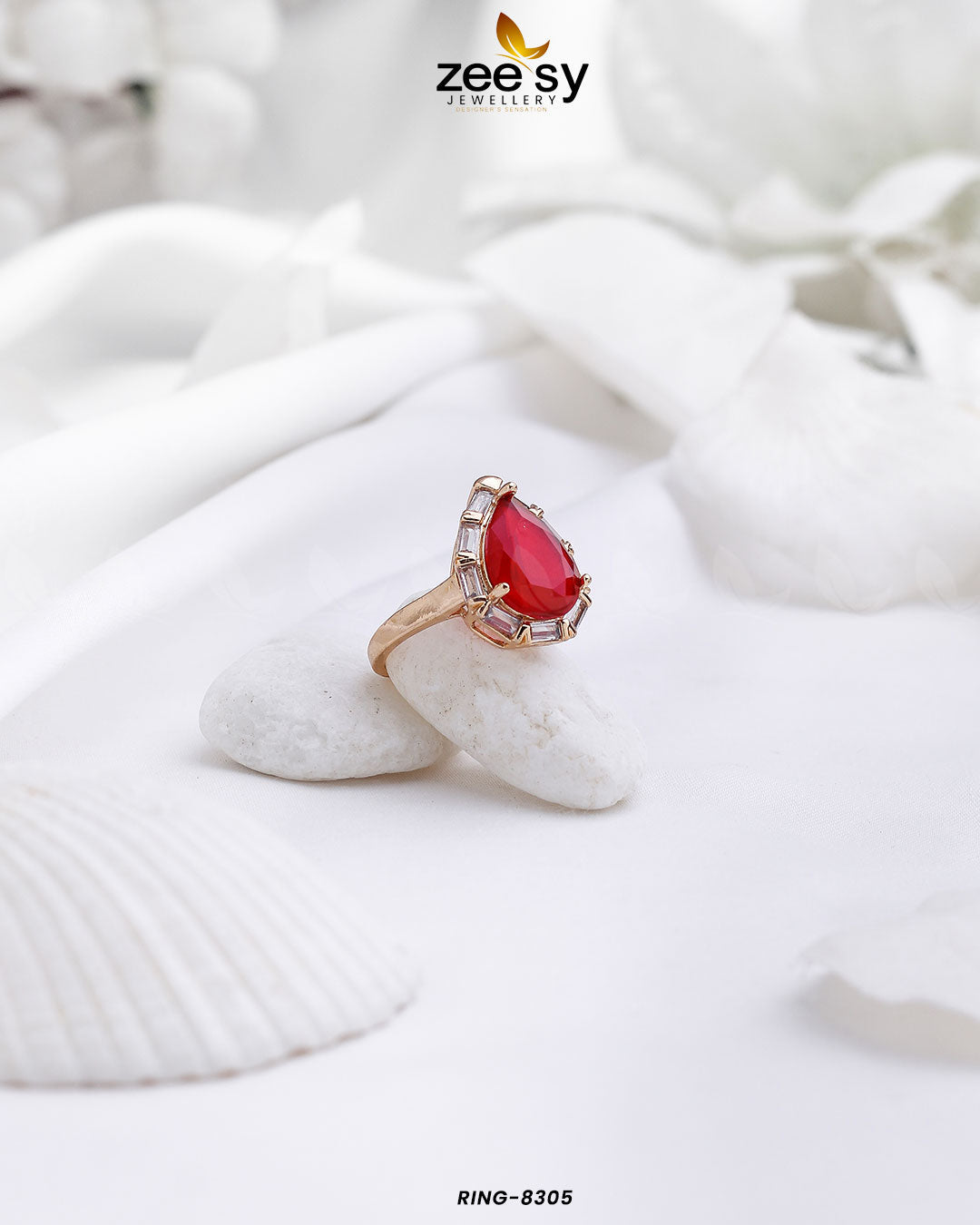 Ring-8305 -  Zeesy Rings - Original Designer Dress - House of Maryam