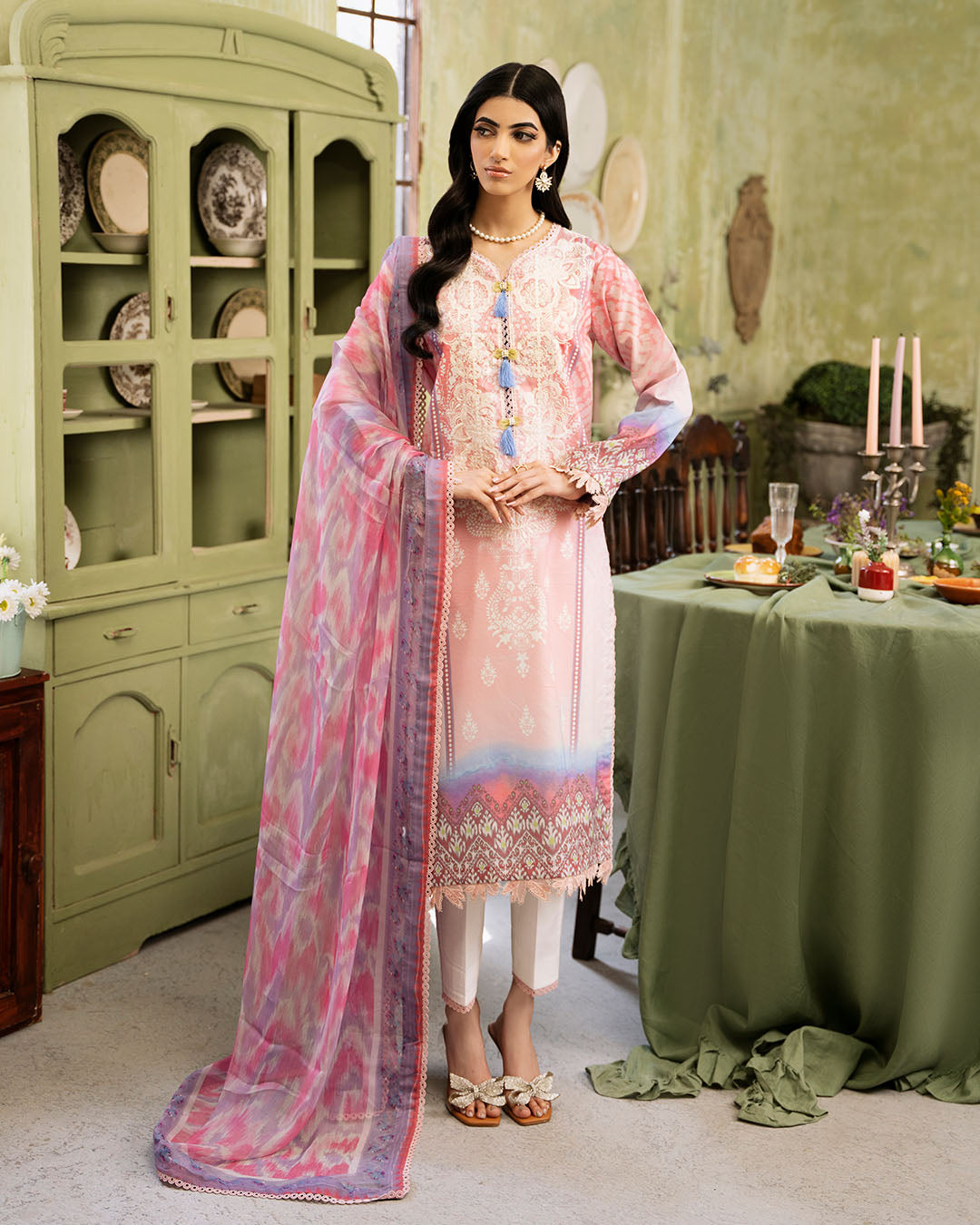 Roheenaz | Flora Printed Lawn | Amara by Designer Roheenaz - House of Maryam - Pakistani Designer Ethnic Wear in {{ shop.shopifyCountryName }}