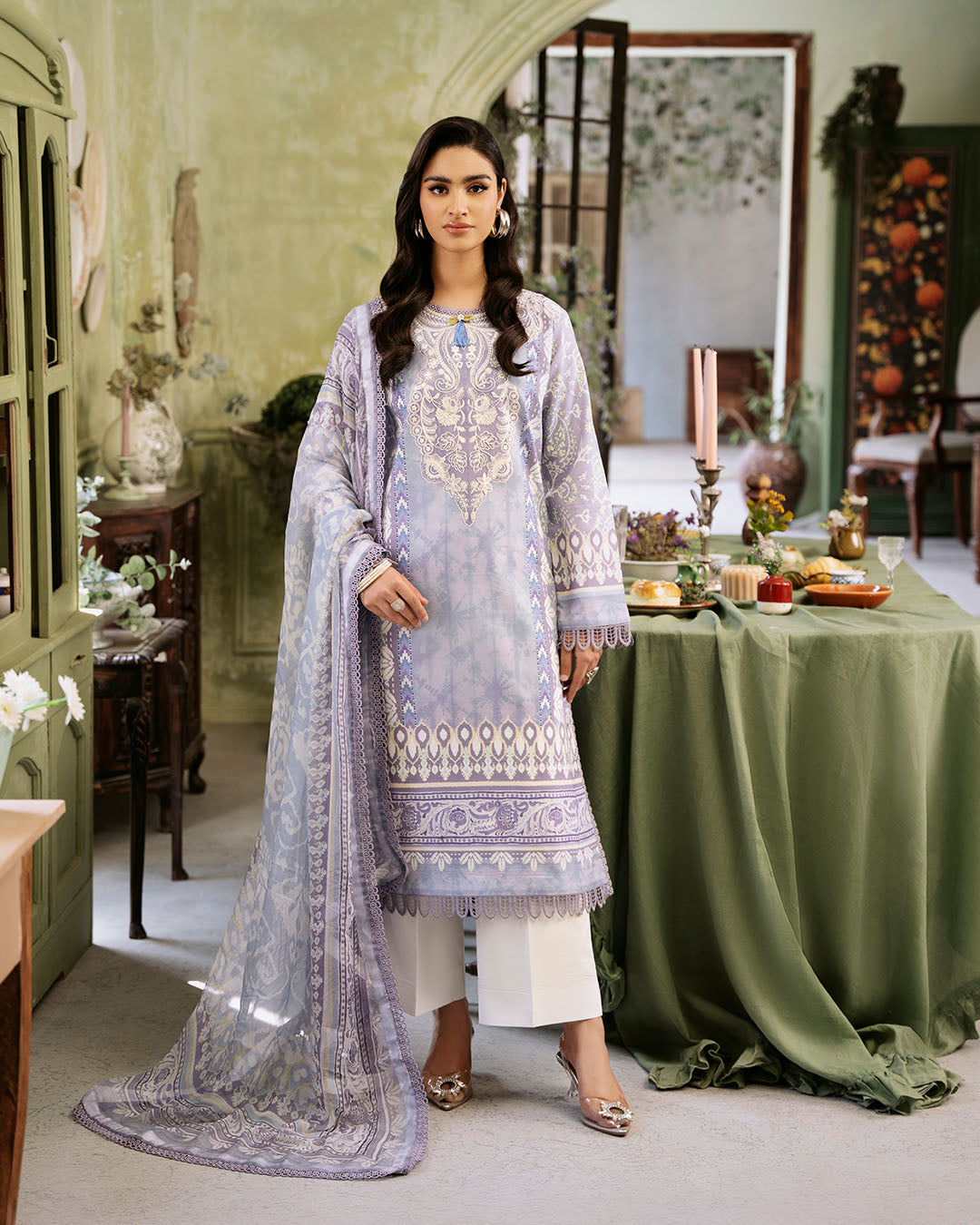 Roheenaz | Flora Printed Lawn | Lumina by Designer Roheenaz - House of Maryam - Pakistani Designer Ethnic Wear in {{ shop.shopifyCountryName }}