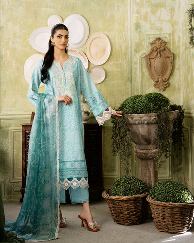 Roheenaz | Flora Printed Lawn | Mirage -  Roheenaz Luxury - Original Designer Dress - House of Maryam