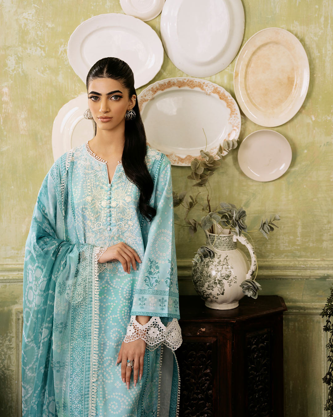 Roheenaz | Flora Printed Lawn | Mirage by Designer Roheenaz - House of Maryam - Pakistani Designer Ethnic Wear in {{ shop.shopifyCountryName }}