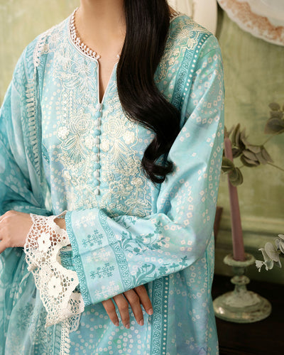 Roheenaz | Flora Printed Lawn | Mirage -  Roheenaz Luxury - Original Designer Dress - House of Maryam