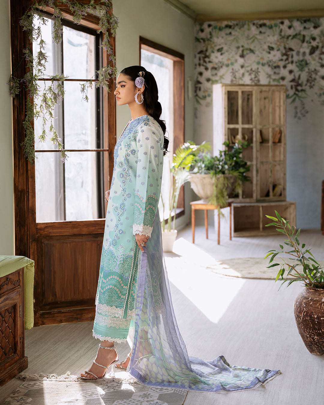 Roheenaz | Flora Printed Lawn | Elysium by Designer Roheenaz - House of Maryam - Pakistani Designer Ethnic Wear in {{ shop.shopifyCountryName }}