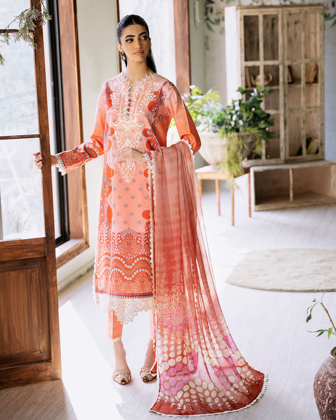 Roheenaz | Flora Printed Lawn | Serenade by Designer Roheenaz - House of Maryam - Pakistani Designer Ethnic Wear in {{ shop.shopifyCountryName }}