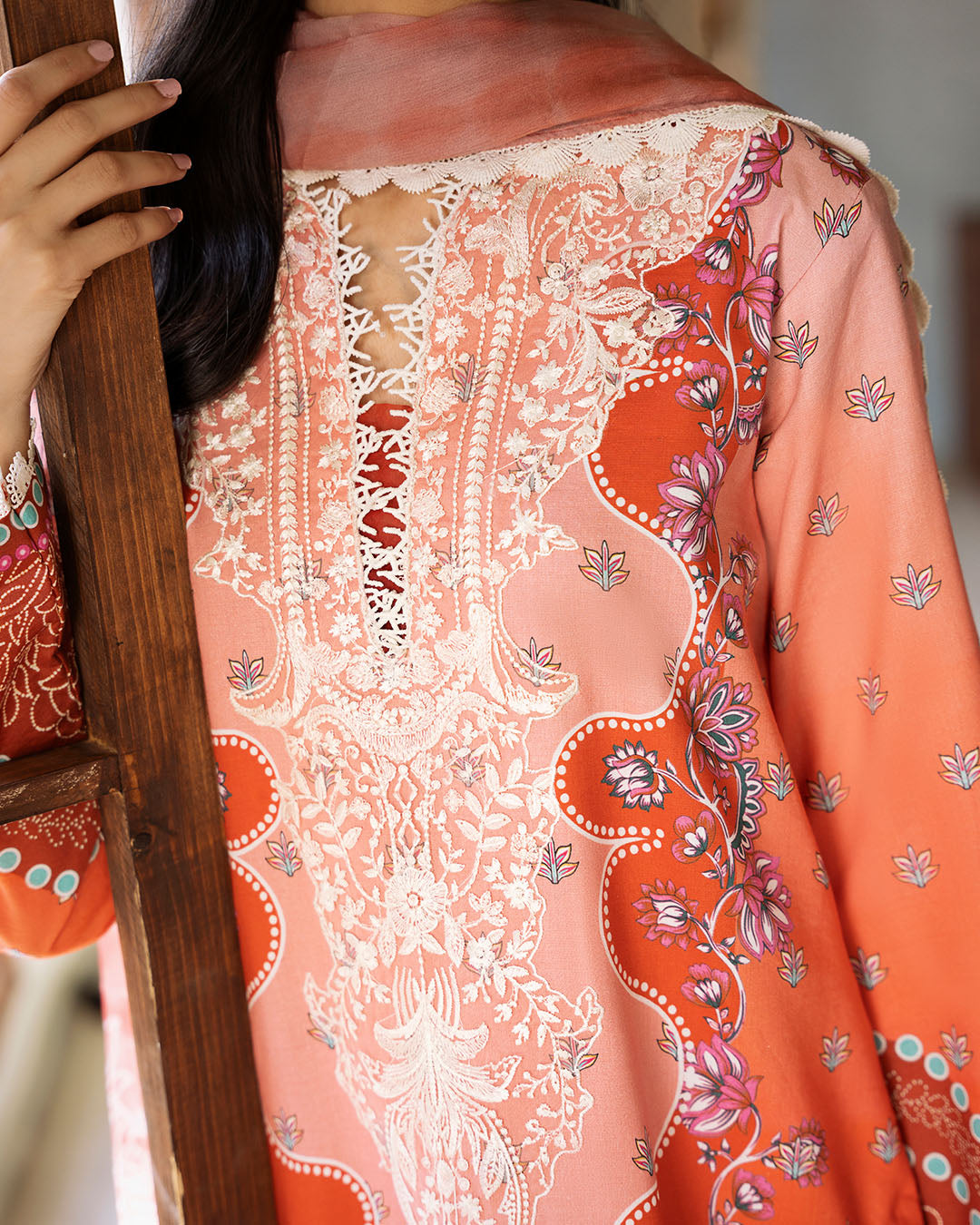 Roheenaz | Flora Printed Lawn | Serenade by Designer Roheenaz - House of Maryam - Pakistani Designer Ethnic Wear in {{ shop.shopifyCountryName }}