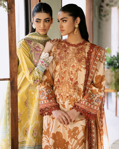 Roheenaz | Flora Printed Lawn | Harmonia -  Roheenaz Luxury - Original Designer Dress - House of Maryam
