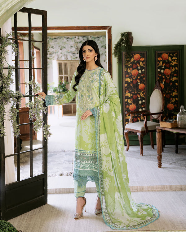 Roheenaz | Flora Printed Lawn | Euphoria by Designer Roheenaz - House of Maryam - Pakistani Designer Ethnic Wear in {{ shop.shopifyCountryName }}