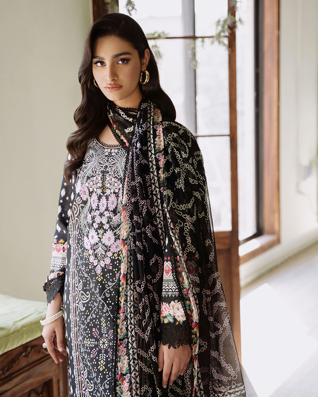Roheenaz | Flora Printed Lawn | Veridian -  Roheenaz Luxury - Original Designer Dress - House of Maryam