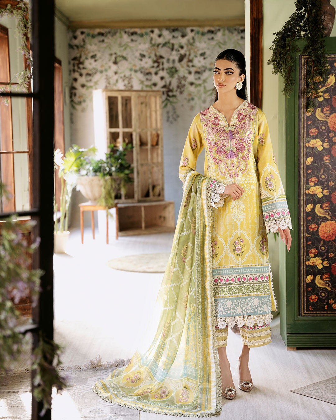 Roheenaz | Flora Printed Lawn | Mystique -  Roheenaz Luxury - Original Designer Dress - House of Maryam