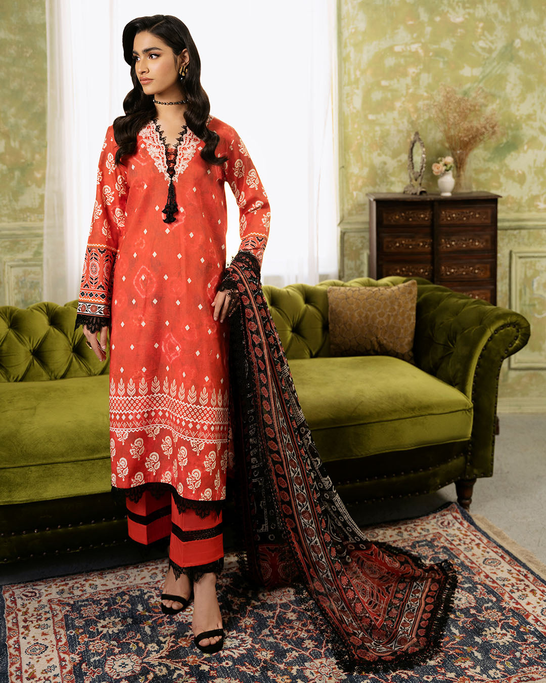 Roheenaz | Flora Printed Lawn | Solstice -  Roheenaz Luxury - Original Designer Dress - House of Maryam