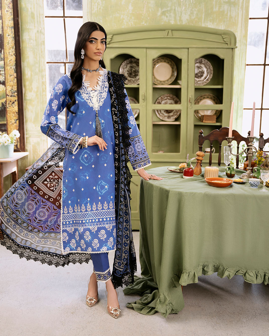 Roheenaz | Flora Printed Lawn | Ember by Designer Roheenaz - House of Maryam - Pakistani Designer Ethnic Wear in {{ shop.shopifyCountryName }}