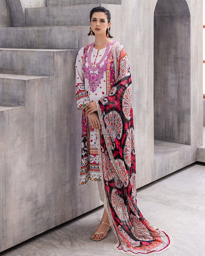 Roheenaz | Azalea Printed Lawn 24 | Marigold Meadows -  Roheenaz Luxury - Original Designer Dress - House of Maryam