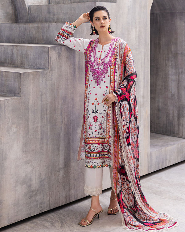 Roheenaz | Azalea Printed Lawn 24 | Marigold Meadows by Designer Roheenaz - House of Maryam - Pakistani Designer Ethnic Wear in {{ shop.shopifyCountryName }}