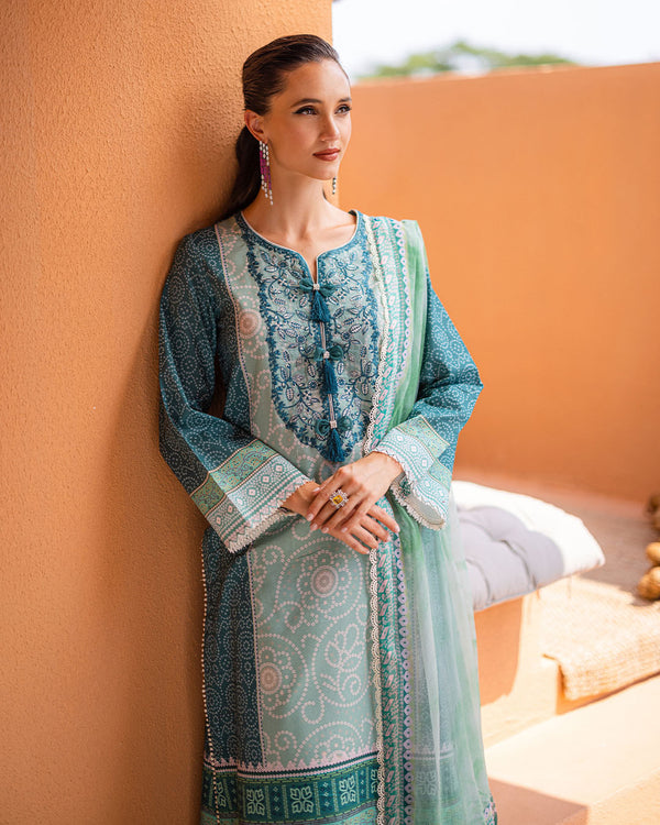 Roheenaz | Azalea Printed Lawn 24 | Ocean Breeze -  Roheenaz Luxury - Original Designer Dress - House of Maryam