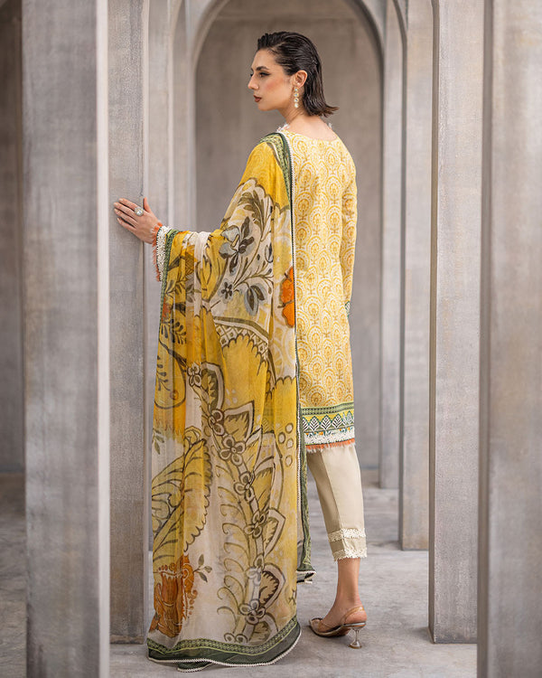 Roheenaz | Azalea Printed Lawn 24 | Celestial Silk -  Roheenaz Luxury - Original Designer Dress - House of Maryam