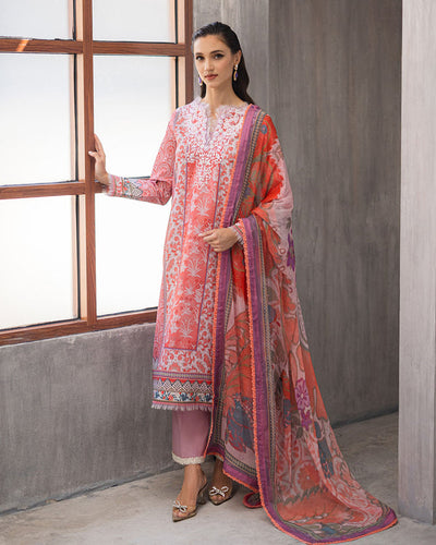 Roheenaz | Azalea Printed Lawn 24 | Sunset Serenade -  Roheenaz Luxury - Original Designer Dress - House of Maryam