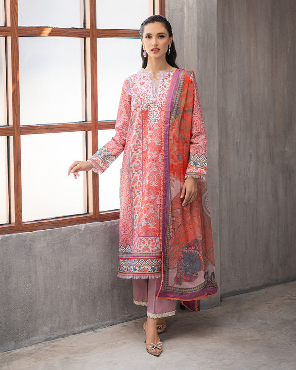 Roheenaz | Azalea Printed Lawn 24 | Sunset Serenade by Designer Roheenaz - House of Maryam - Pakistani Designer Ethnic Wear in {{ shop.shopifyCountryName }}