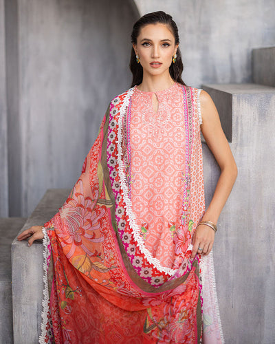 Roheenaz | Azalea Printed Lawn 24 | Radiant Rose -  Roheenaz Luxury - Original Designer Dress - House of Maryam