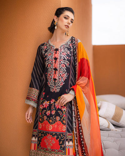 Roheenaz | Azalea Printed Lawn 24 | Midnight Mirage -  Roheenaz Luxury - Original Designer Dress - House of Maryam