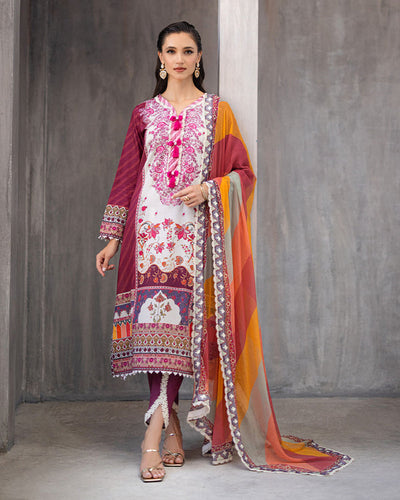 Roheenaz | Azalea Printed Lawn 24 | Orchid Oasis -  Roheenaz Luxury - Original Designer Dress - House of Maryam