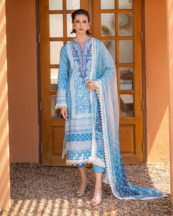 Roheenaz | Azalea Printed Lawn 24 | Starlit Sky -  Roheenaz Luxury - Original Designer Dress - House of Maryam