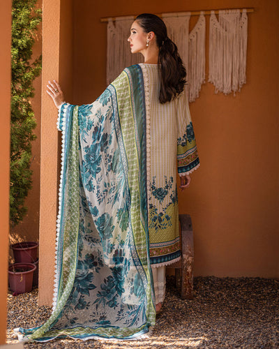 Roheenaz | Azalea Printed Lawn 24 | Ivory Elegance -  Roheenaz Luxury - Original Designer Dress - House of Maryam