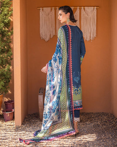 Roheenaz | Azalea Printed Lawn 24 | Mirage Mesh -  Roheenaz Luxury - Original Designer Dress - House of Maryam