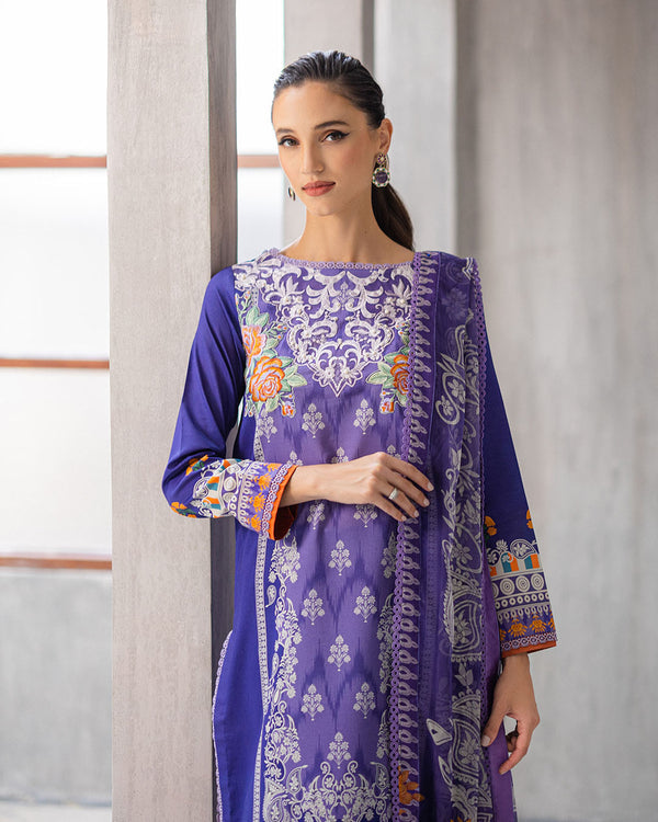 Roheenaz | Azalea Printed Lawn 24 | Blissful Berry by Designer Roheenaz - House of Maryam - Pakistani Designer Ethnic Wear in {{ shop.shopifyCountryName }}